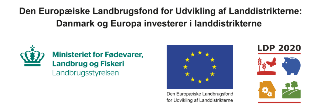 EU logo og Ministeriet for Fødevarer, Landbrug og Fiskeri